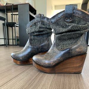 Bed Stu Cobbler series wedge boots